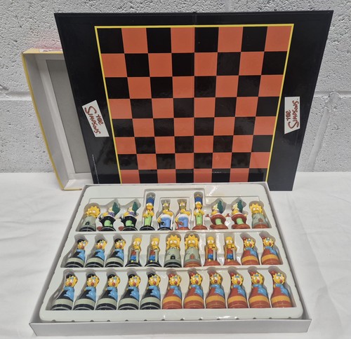 The simpsons chess game - the,