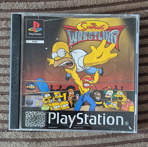 The simpsons wrestling ps1 - simpsons, pal